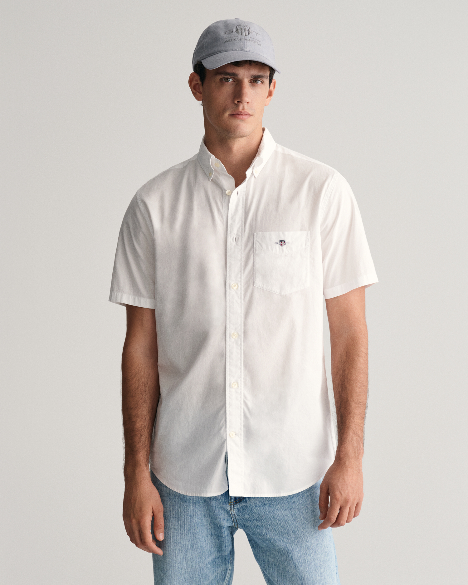 Regular Fit Poplin Short Sleeve Shirt