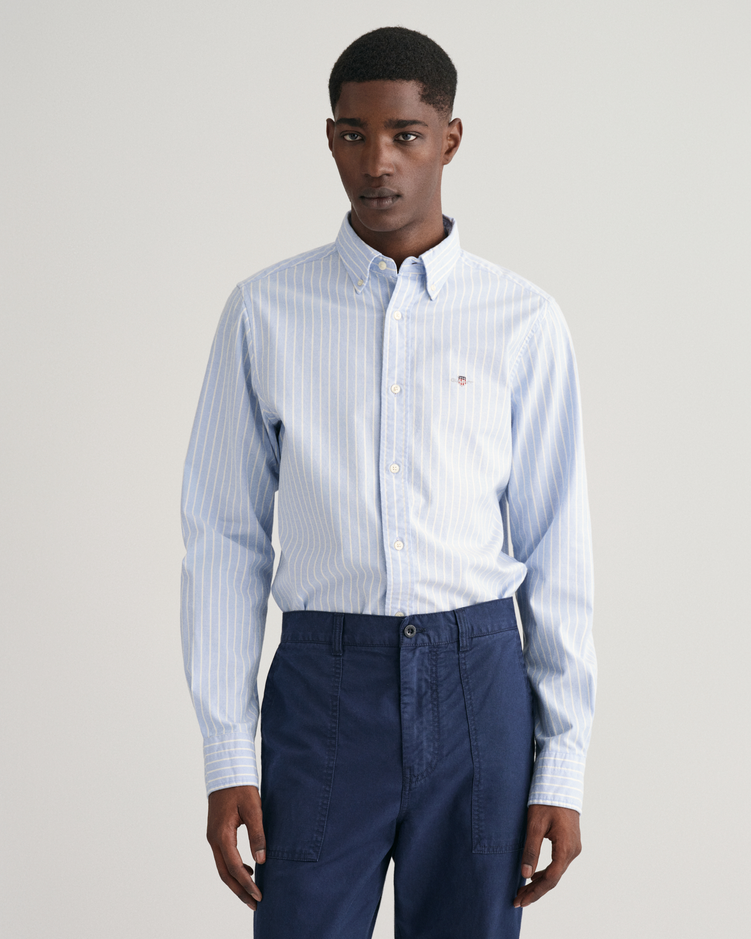 Slim Fit Striped Oxford Stretch Shirt - GANT