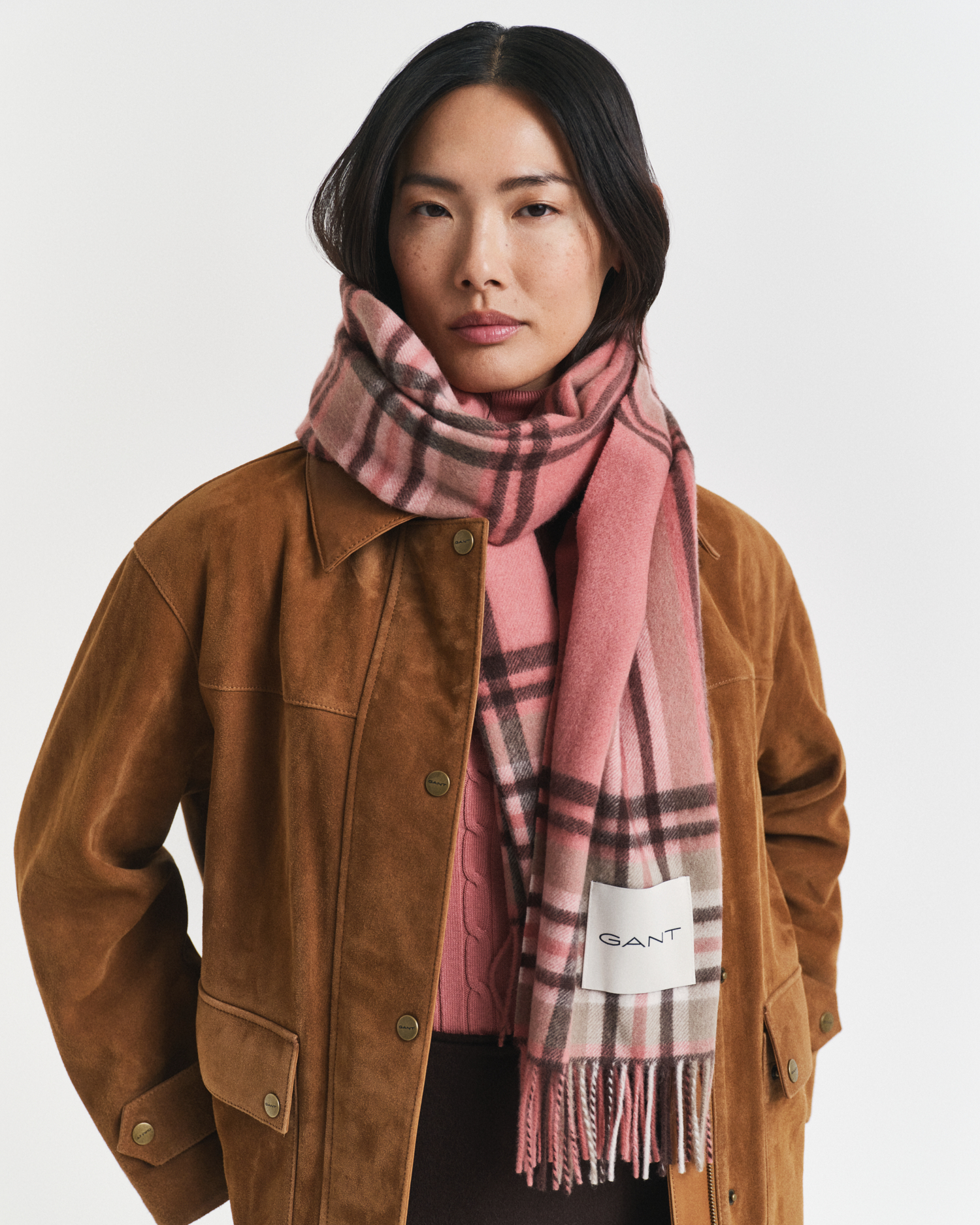 Tartan Checked Wool Scarf GANT