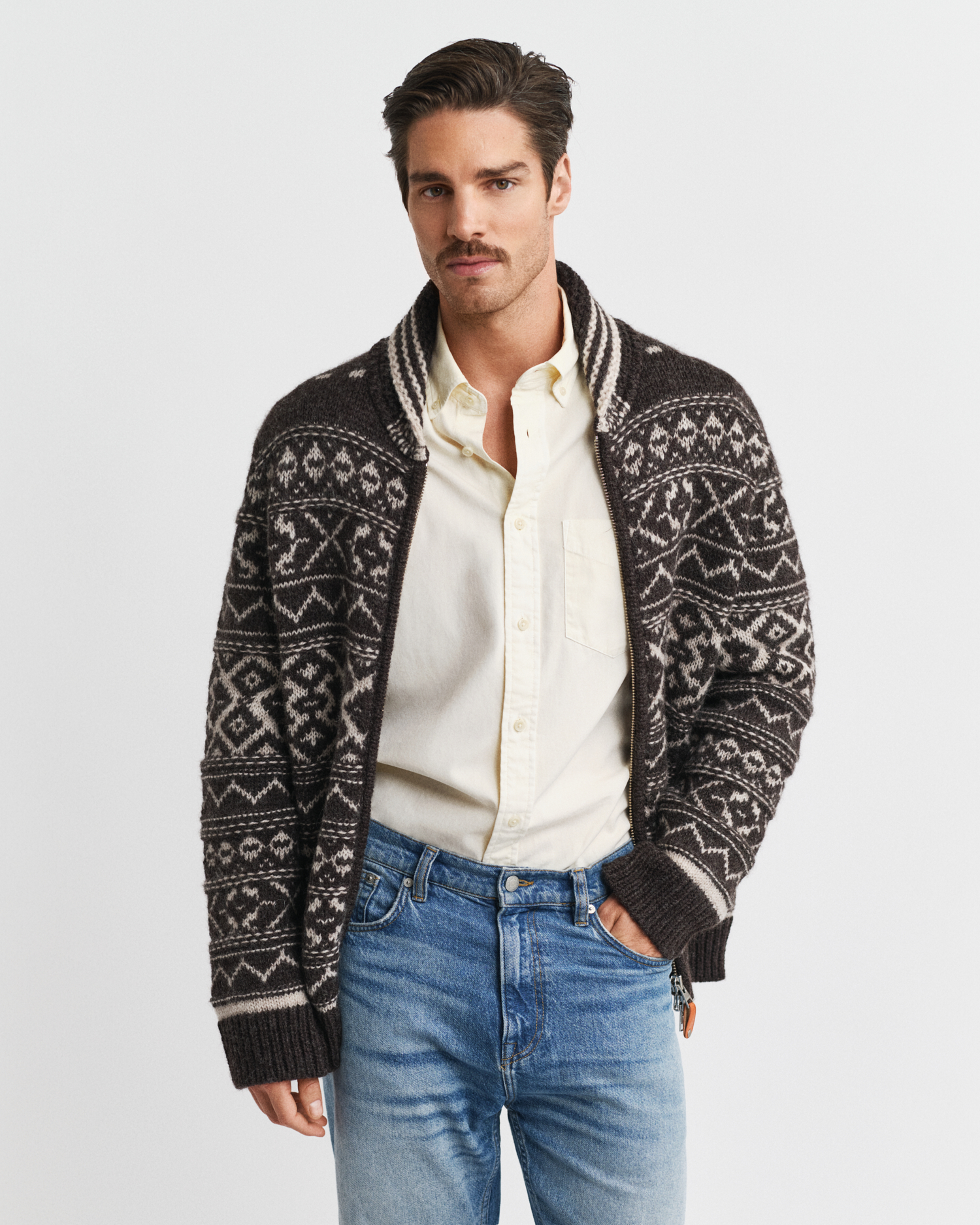 Jacquard Cardigan - GANT