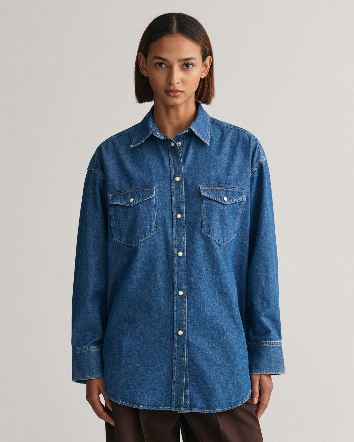 Oversized Denim Shirt