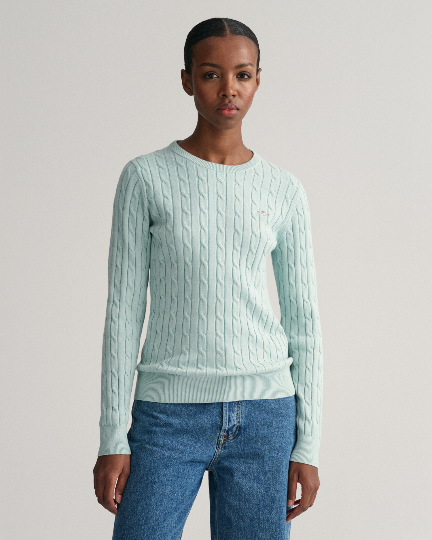 Polo Ralph Lauren Women Cable Knit Crew Neck Sweater