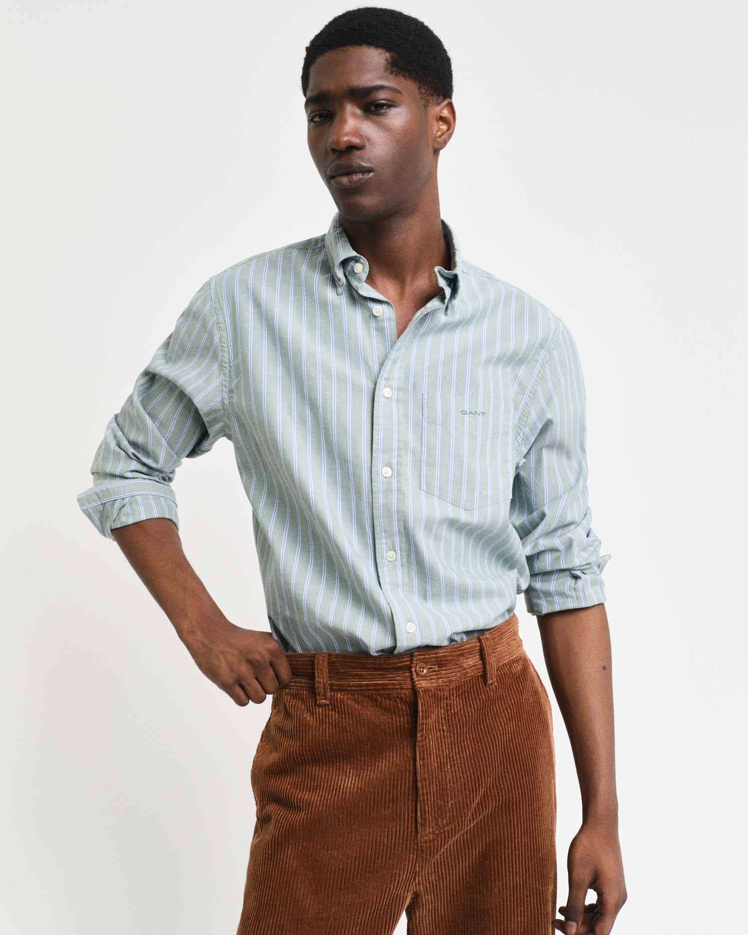 Gant Men Multicolor Checked Regular Fit Oxford Shirt