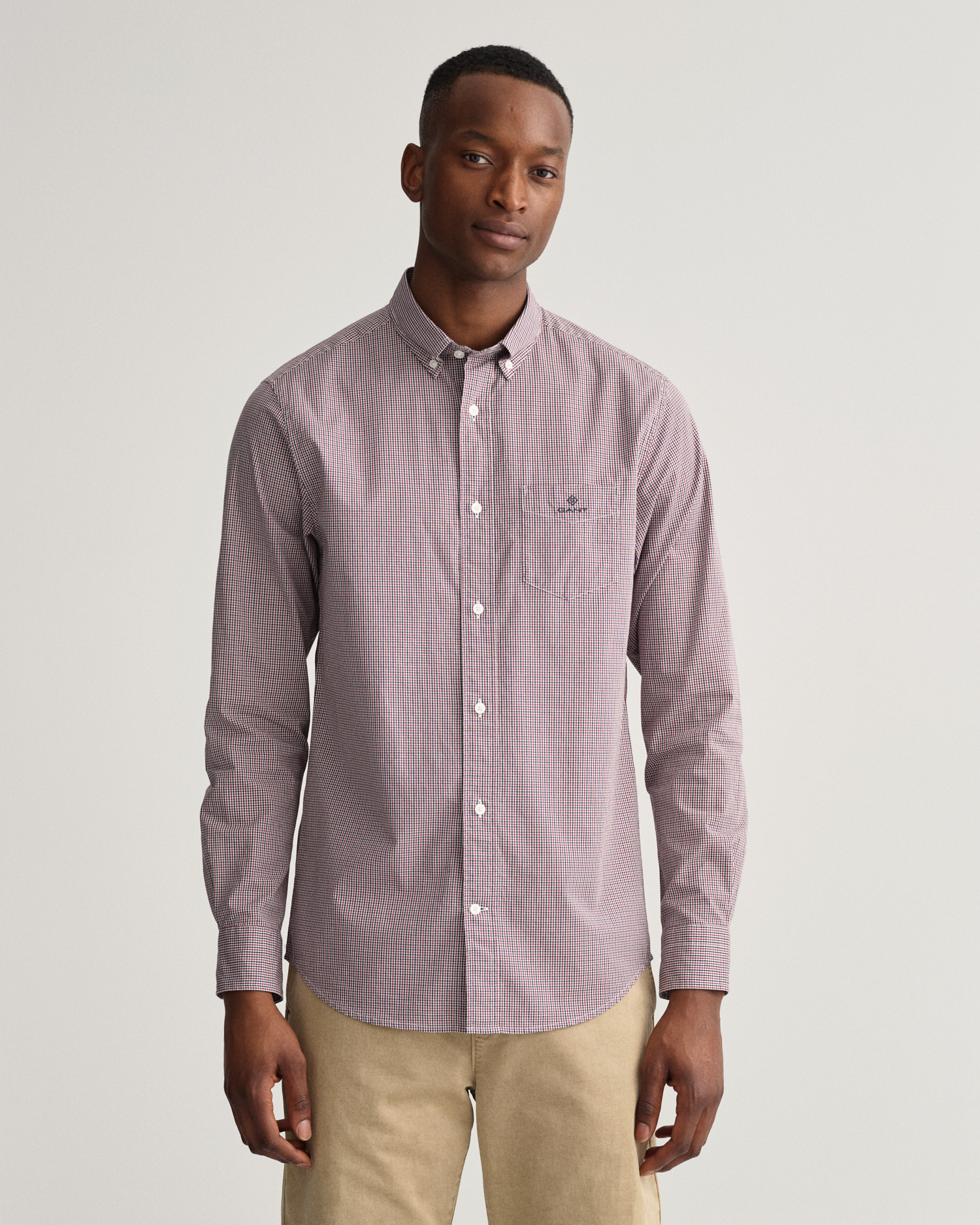 Gant Hombre Camisa GANT Para Hombre Estilo Poplin Micro Gingham