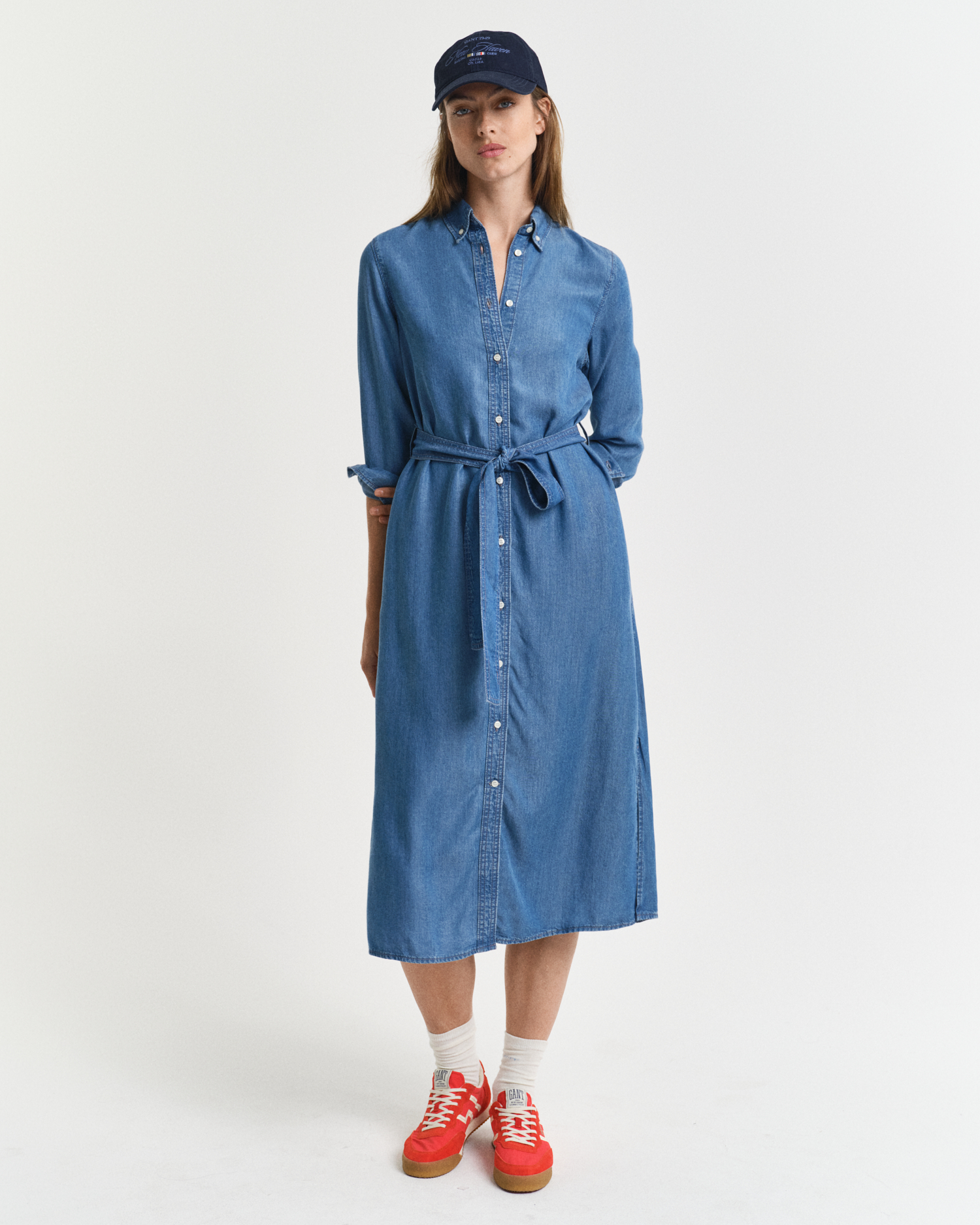 Chambray Shirt Dress - GANT