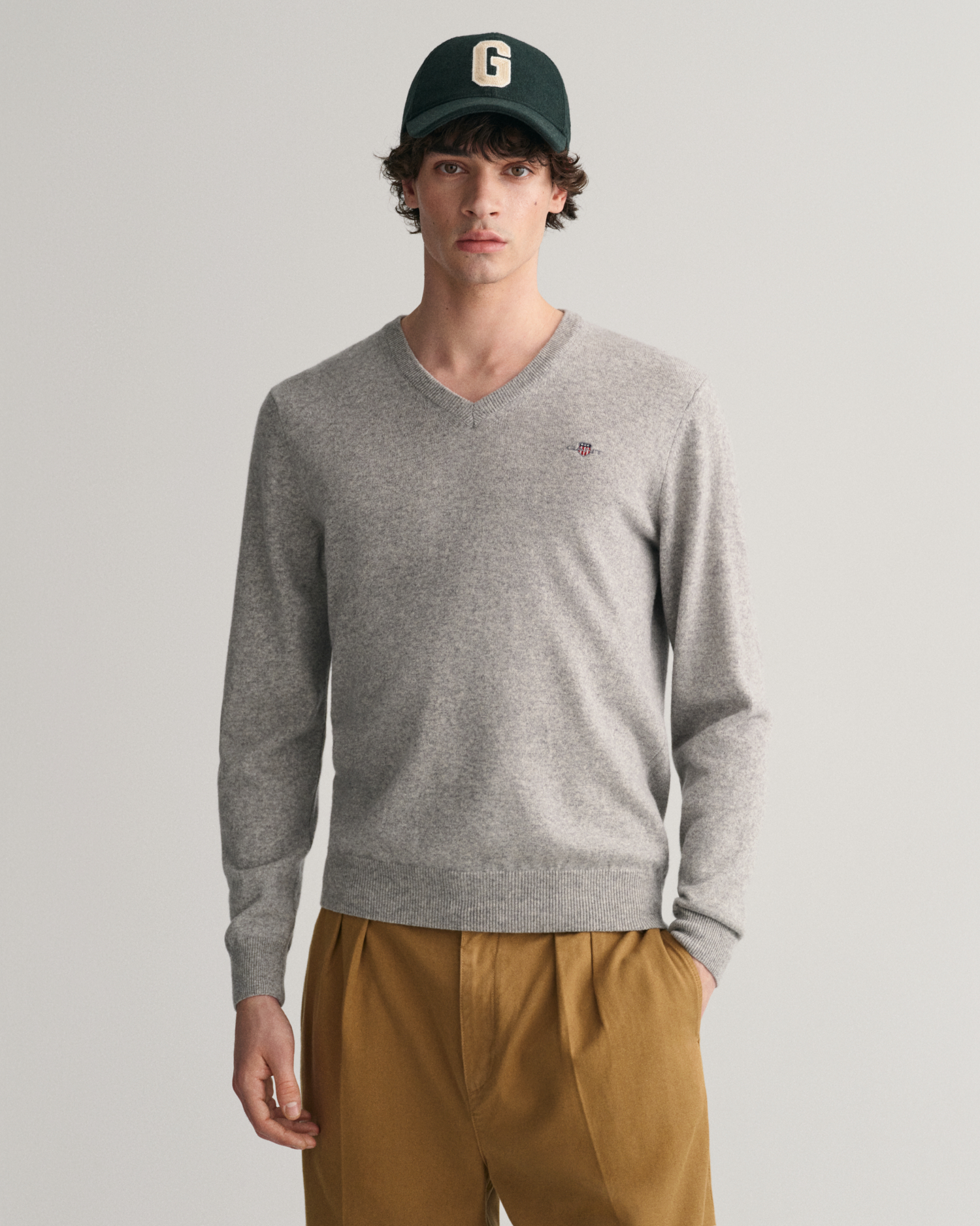 Superfine Lambswool V-Neck Sweater - GANT