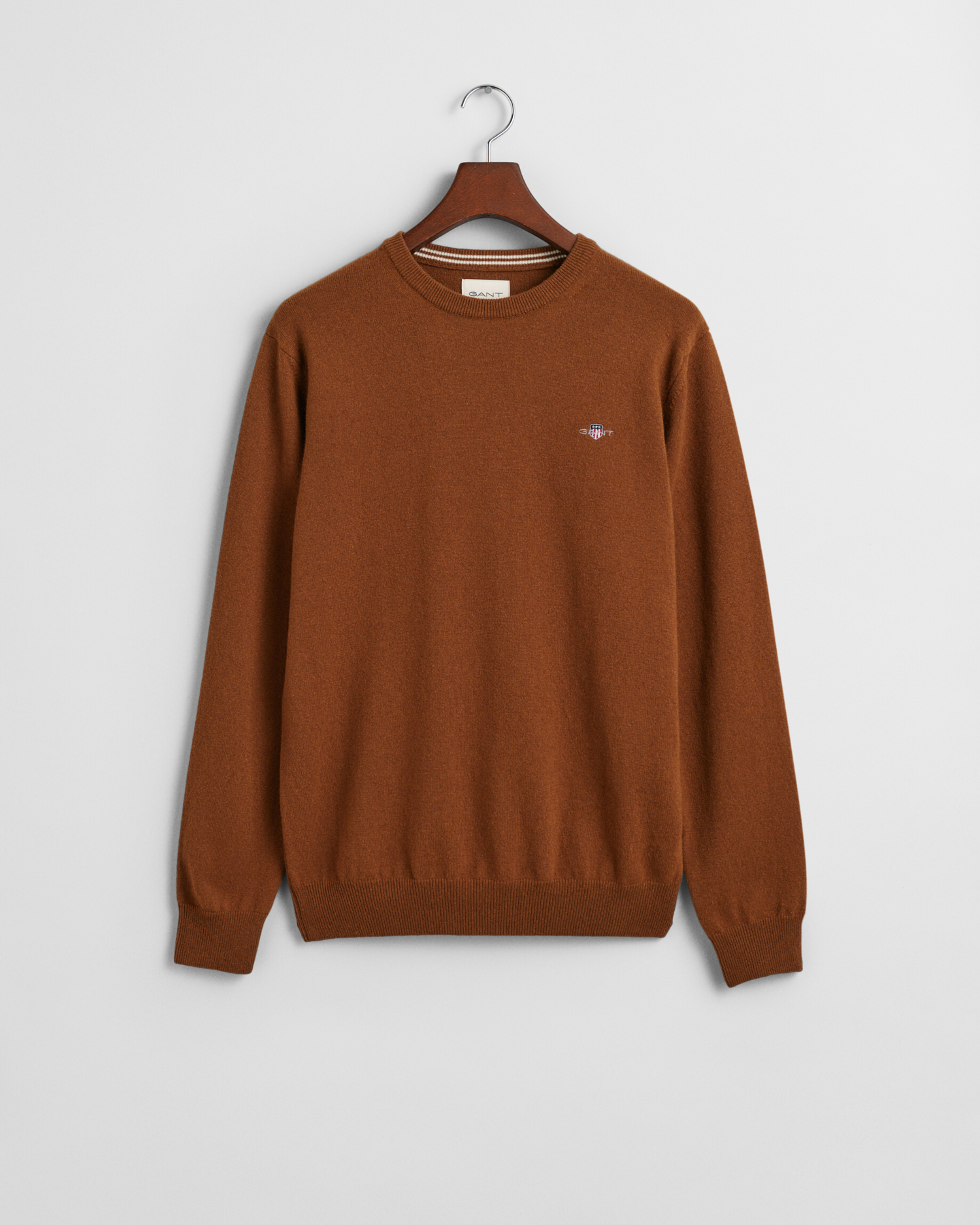 Gant 100% Lambswool Sweater, Tan, Size: Large, offers Unisex