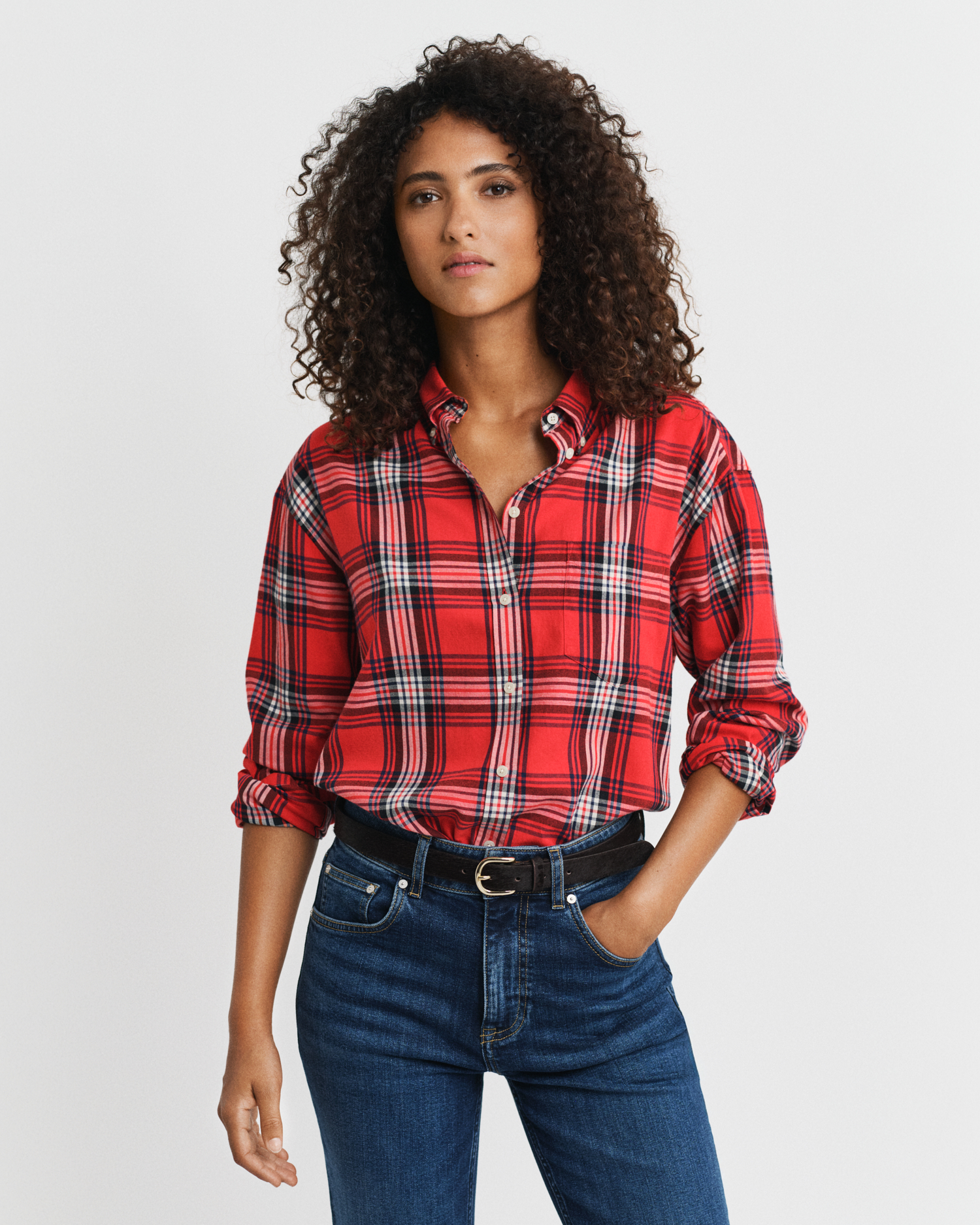 Relaxed Fit Checked Flannel Shirt - GANT